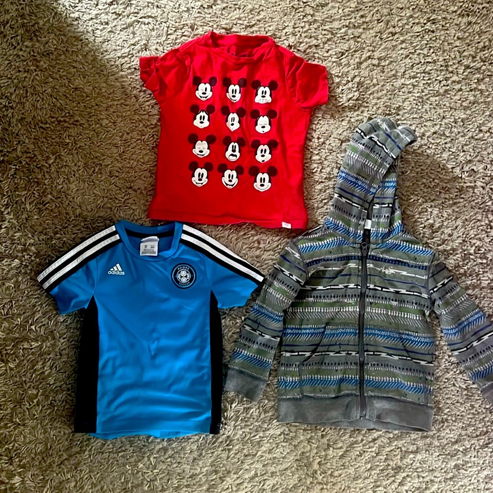 Set of 3 Tshirts/jersey/hoodie (1 of each)- all in great shape